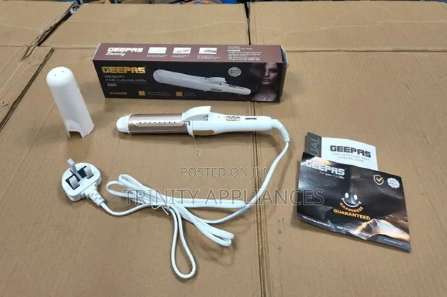 Geepas GH8686 2 in 1 Hair Curling Iron