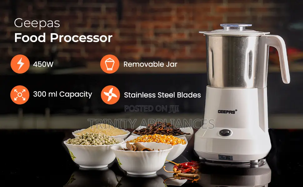 Geepas 300ml Electric Coffee Grinder/Food Processor GCG6105