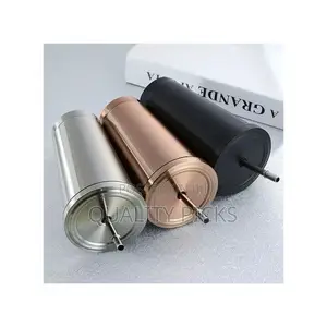 Stainless Steel 500ml Coffee Mug With Lid Tea Cup Thermos