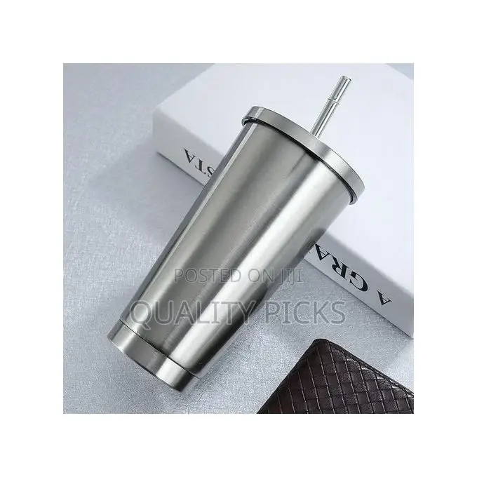Stainless Steel 500ml Coffee Mug With Lid Tea Cup Thermos