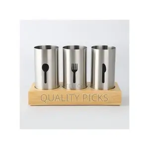 Fork, Spoon and Knife Cutlery Storage Organizer-Silver