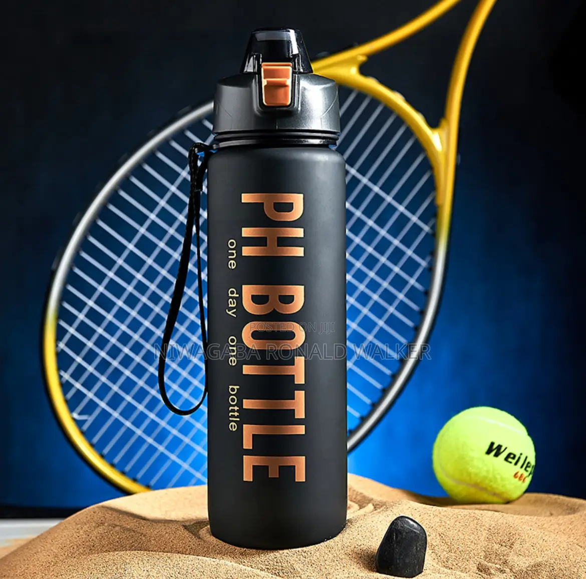 1.0l Ph Water Bottle for Men Black