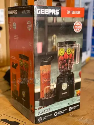 Geepas 3 in 1 Blender With Grinder and Bottle.