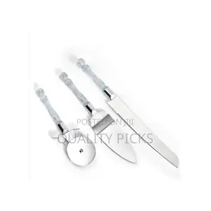 3 Pc Cake Shovel,Pizza Cutter Wheel,Cheese Slicer,Cake Knife