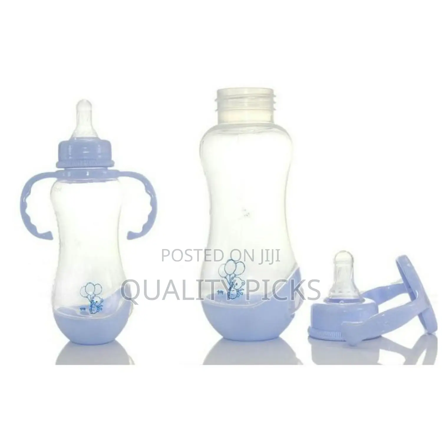 280ml Applebear Milk Baby Feeding Bottle-Blue.