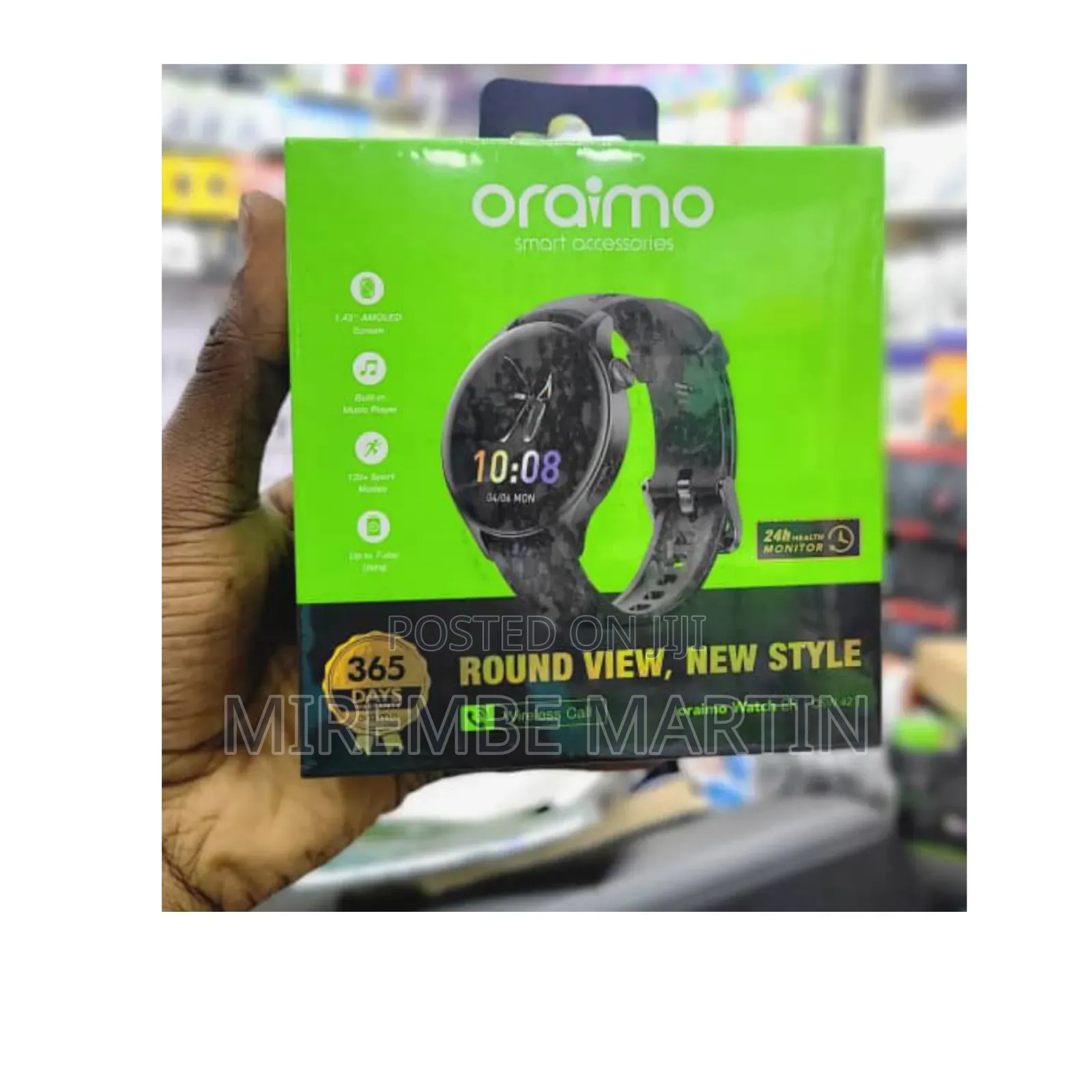 Round View Oraimo Smart Watch.