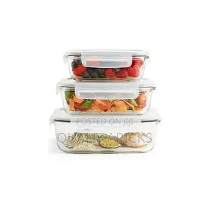 3 Piece Food Safe Microwave Oven Safe Glass