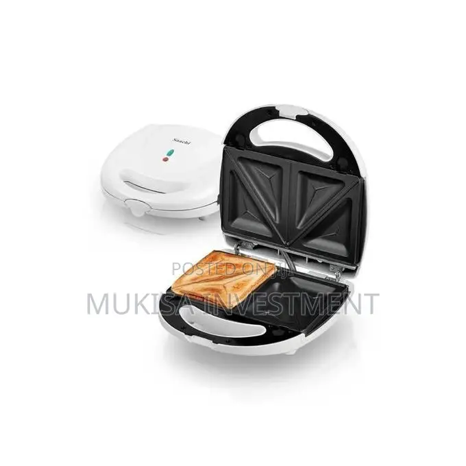 Saachi 2 Slice Sandwich Maker Toaster Grill- White