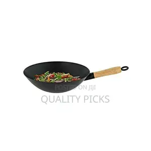 Non-Stick Wok Stir Frying Pan Saucepan - Black