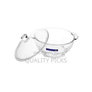 Luminarc 1.5 2.5 Liter Granity Glass Serving Dishes Set