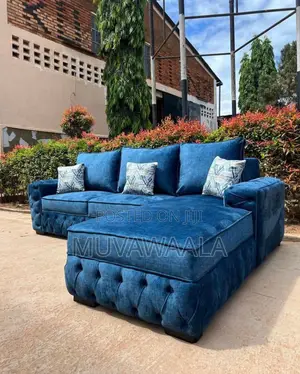 Textured L Sofa