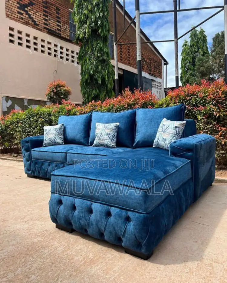 Textured L Sofa