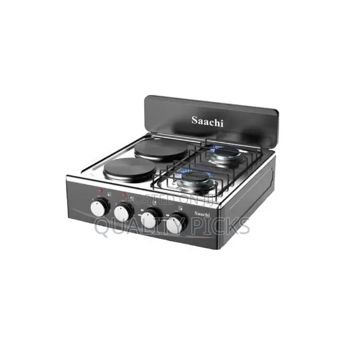 Saachi 2 Gas +2 Electric Hot Plate Table Top Cooker