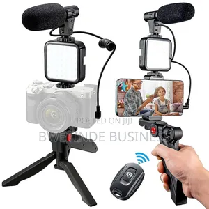 Photo - Flexible Ring Light Tripod With Microphone