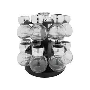 16pc Revolving Jar Kitchen Herbs Spice Rack