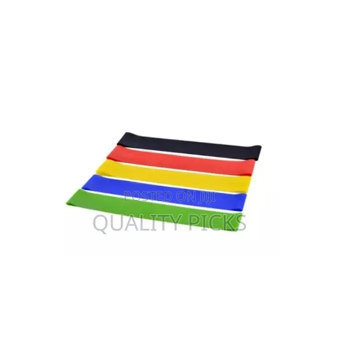 5 Piece Fitness Exercise Resistance Band Belt - Multicolours