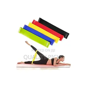 5 Piece Fitness Exercise Resistance Band Belt - Multicolours