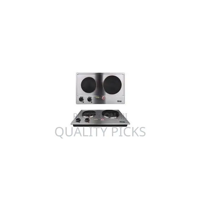 DSP Electric Stove Double Burner Hot Plate Coil - Silver