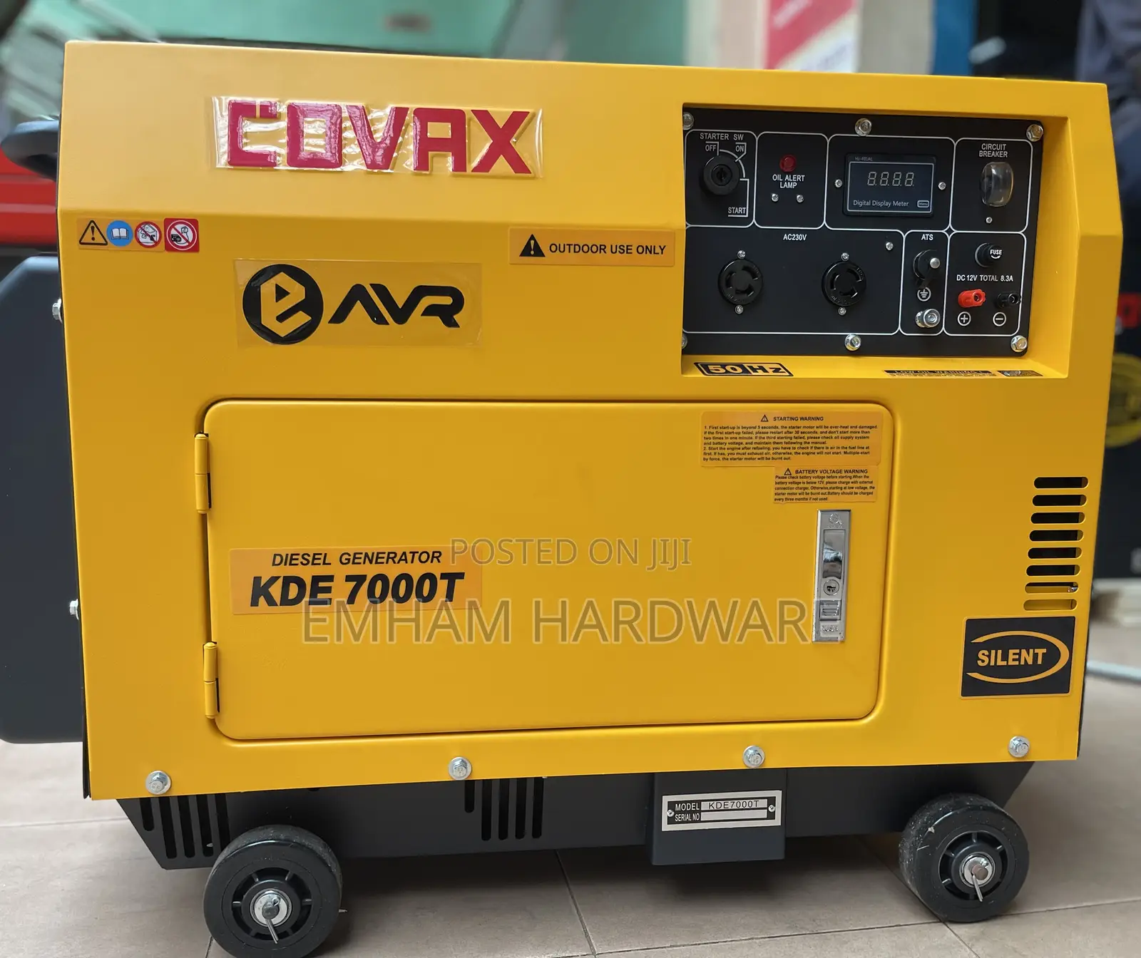 Covax 5kw Diesel Generator For Powering Businesses And Homes