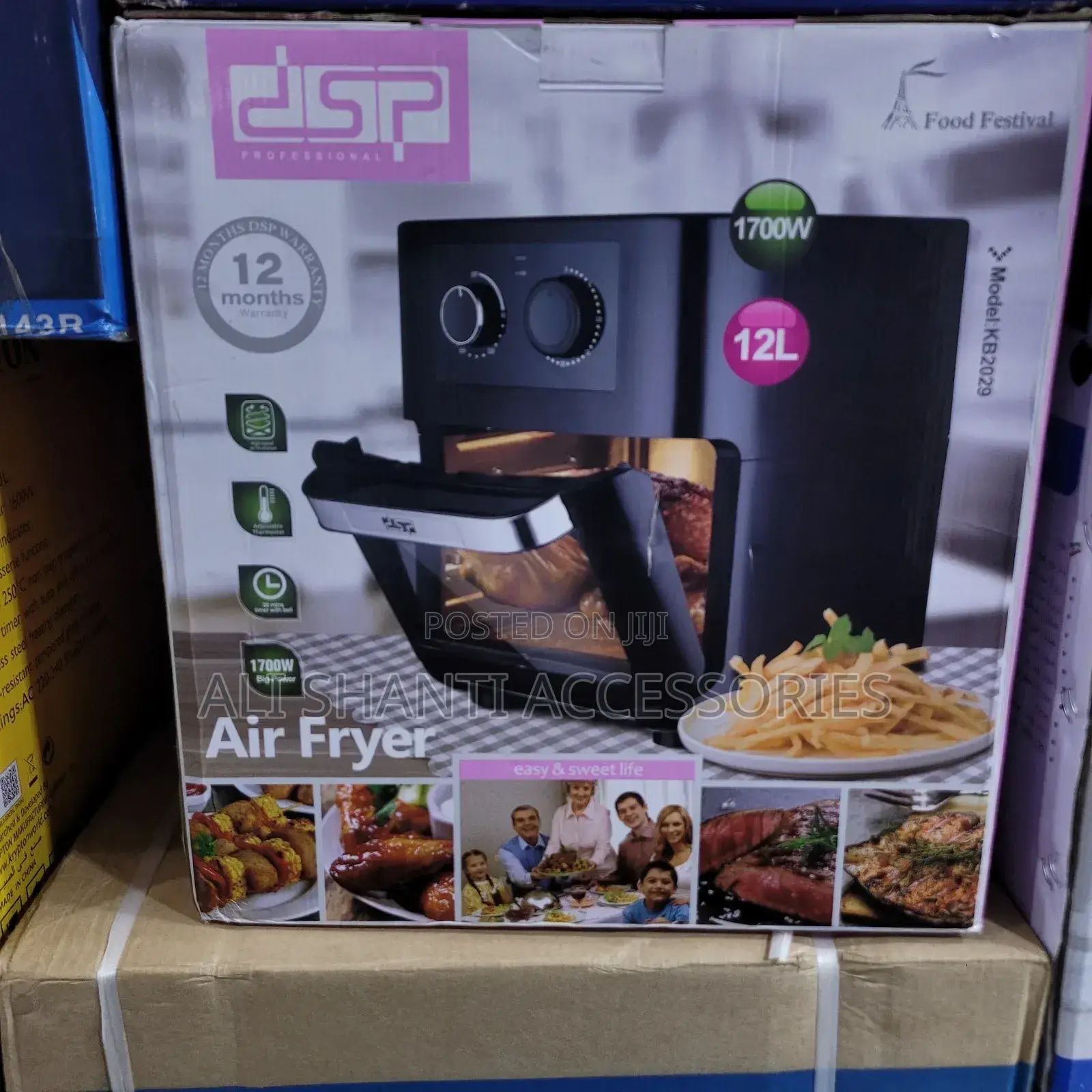 DSP 12L Airfryer Stainless and Durable Airfryer