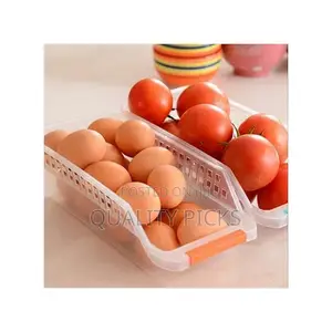 4 Pack Refrigerator Storage Organiser Box, Drawers, Pantry
