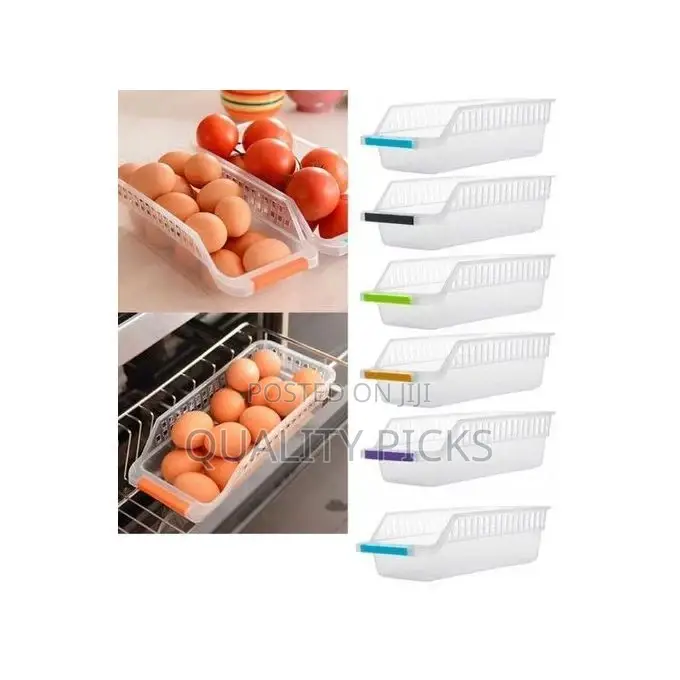 4 Pack Refrigerator Storage Organiser Box, Drawers, Pantry