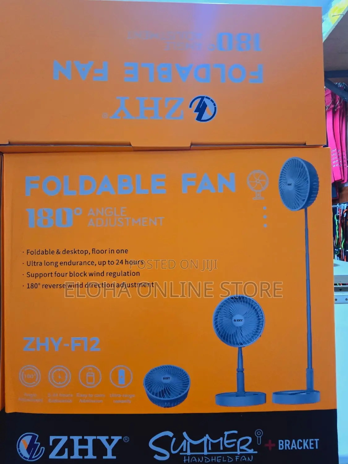 Foldable 180 ZHY Table/Desktop Stand Fan