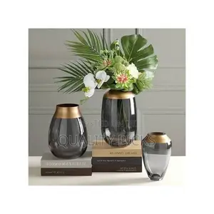 Glass Bowl, Flower Vase for Table, Living Room Kitchen Decor