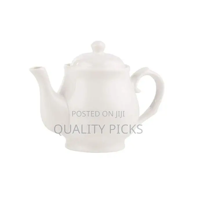 Ceramic Teapot, 1litre - White