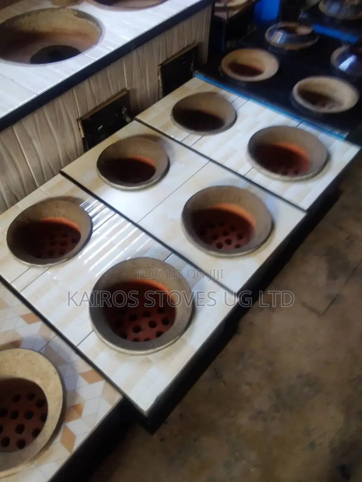 Double Volcanic Rocks Stoves
