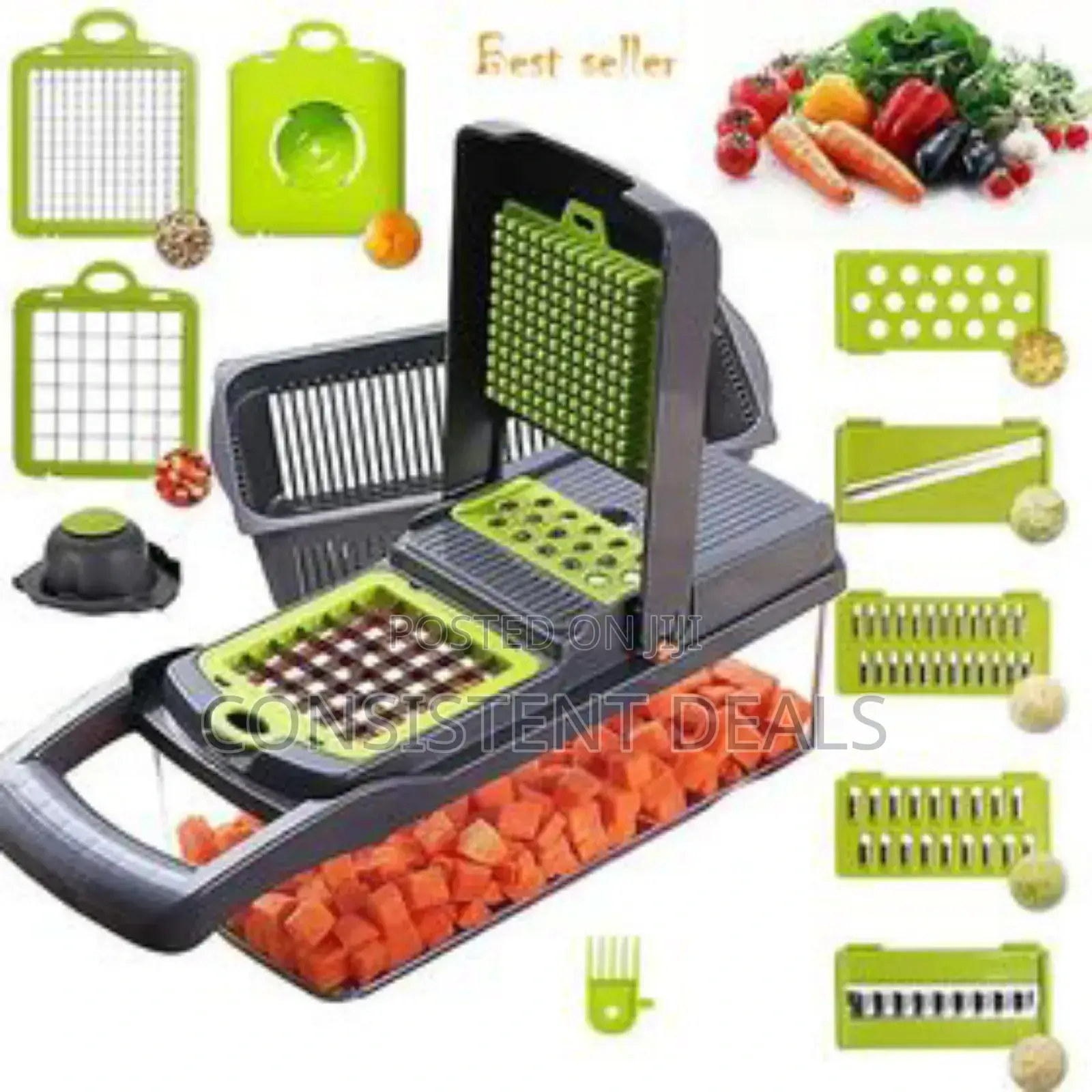 8in1 Pieces Kitchen Multifunctional Vegetable Chopper