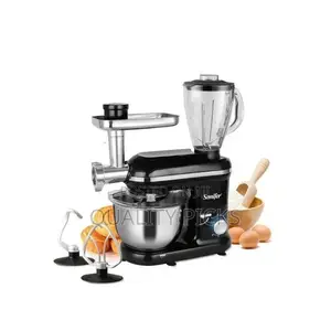 Sonifer 5.5L,6 Speed Stand Dough Mixer, 3ln1meat Grinder