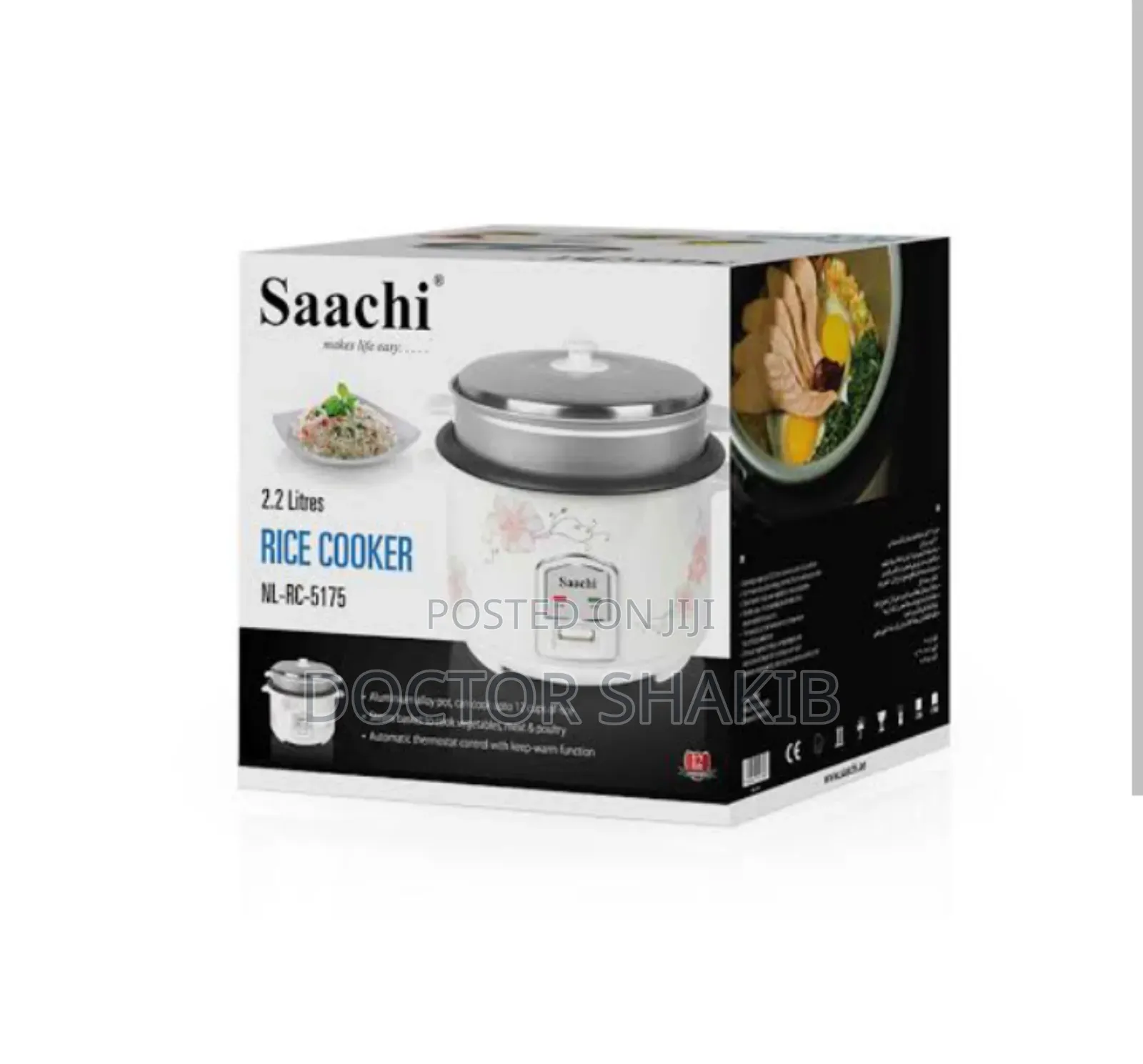 New High Quality Saachi 2.2L Rice Cooker With Warmer