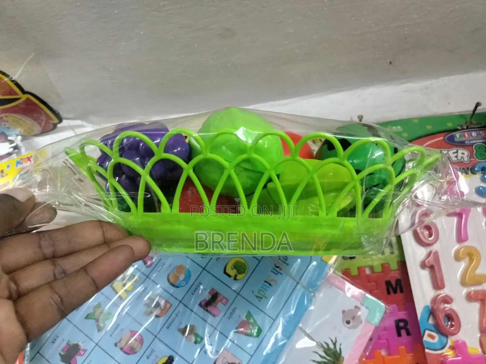 Brand New Plastic Basket of Fruits