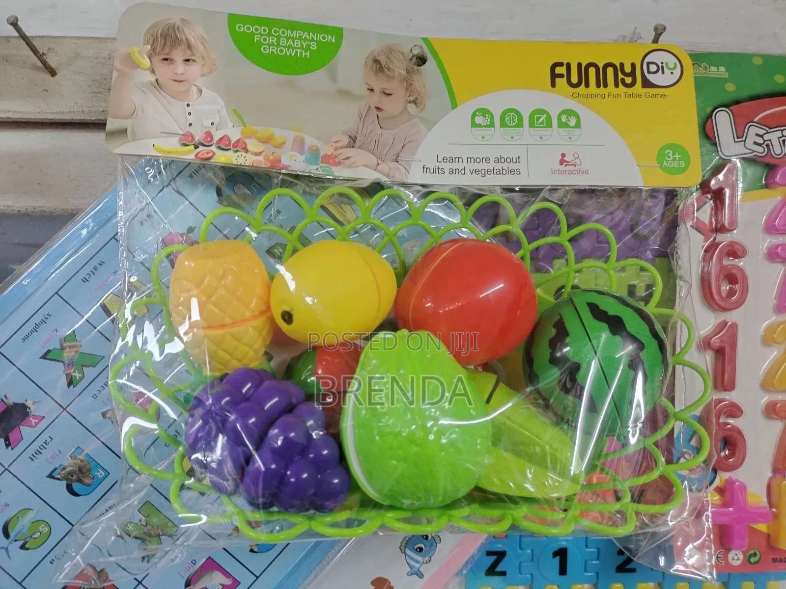 Brand New Plastic Basket of Fruits