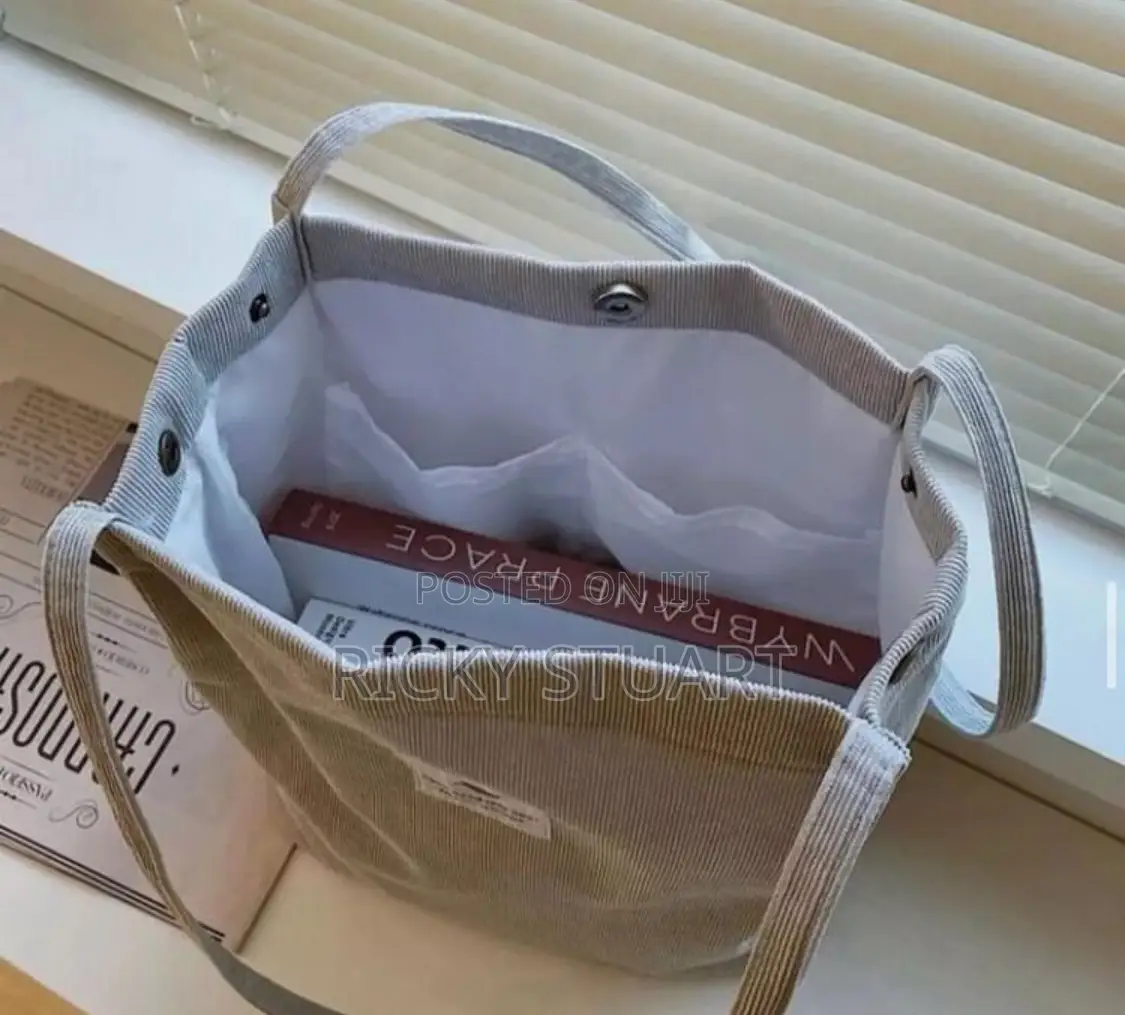 Shoulder Corduroy Tote Bag Women Handbag
