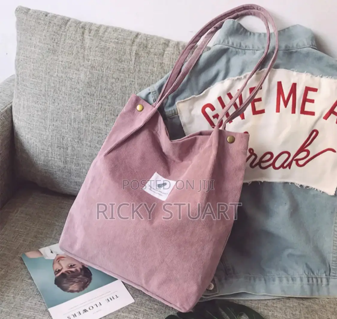 Shoulder Corduroy Tote Bag Women Handbag