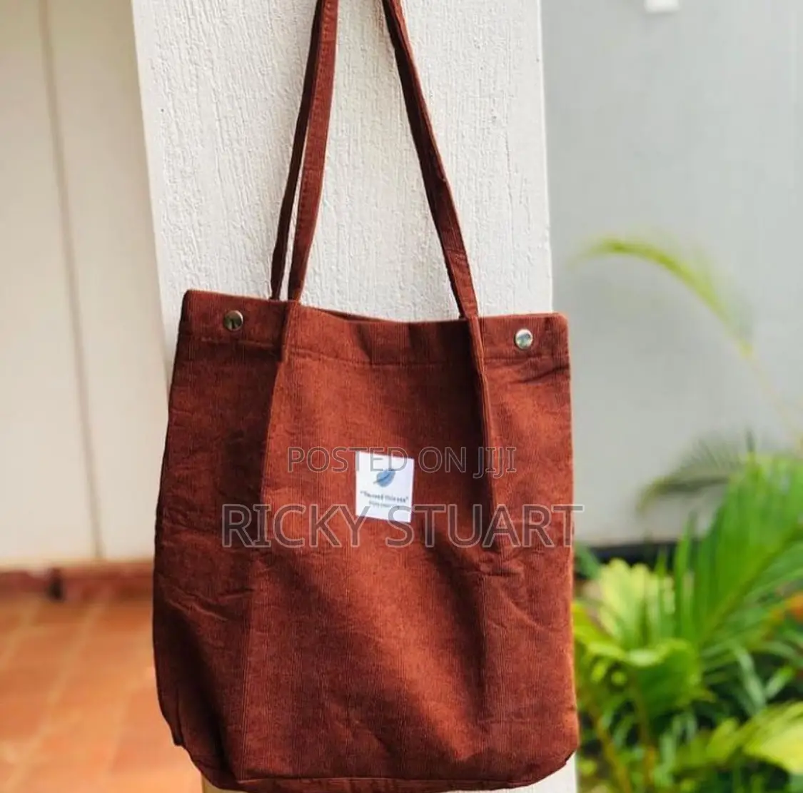 Shoulder Corduroy Tote Bag Women Handbag