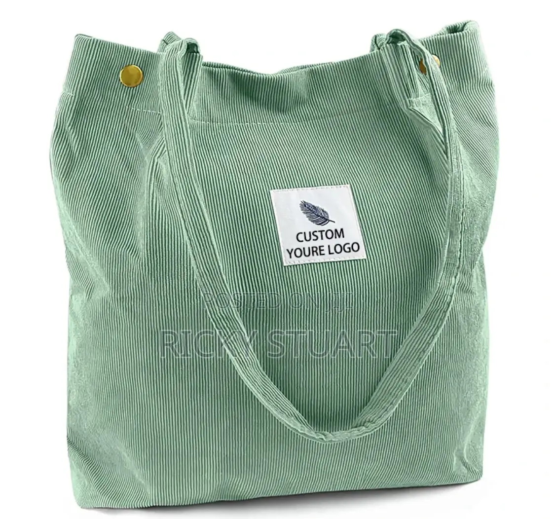 Shoulder Corduroy Tote Bag Women Handbag