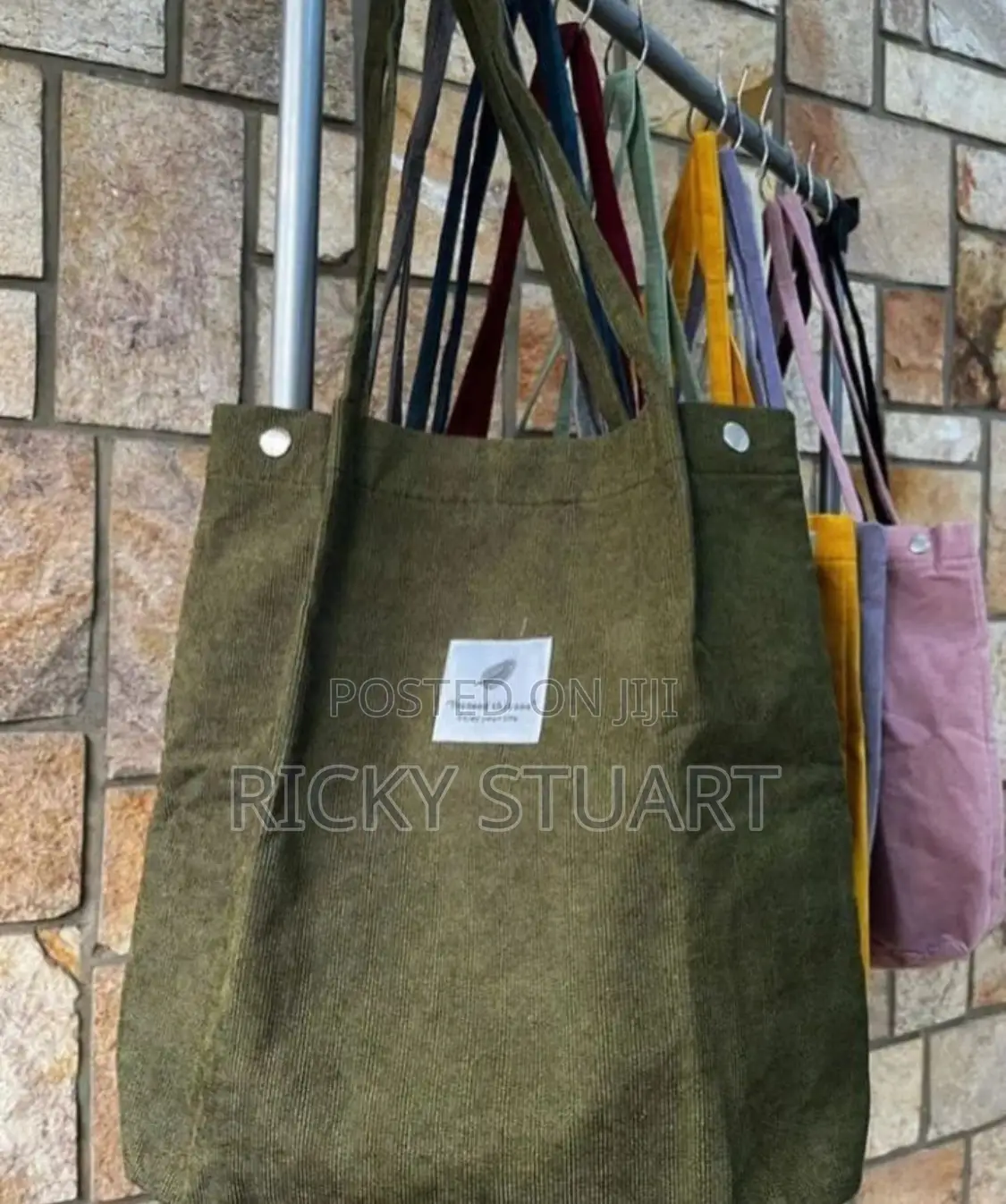 Shoulder Corduroy Tote Bag Women Handbag
