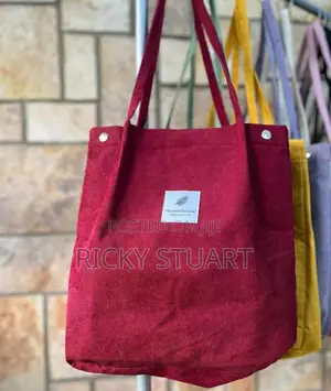 Shoulder Corduroy Tote Bag Women Handbag