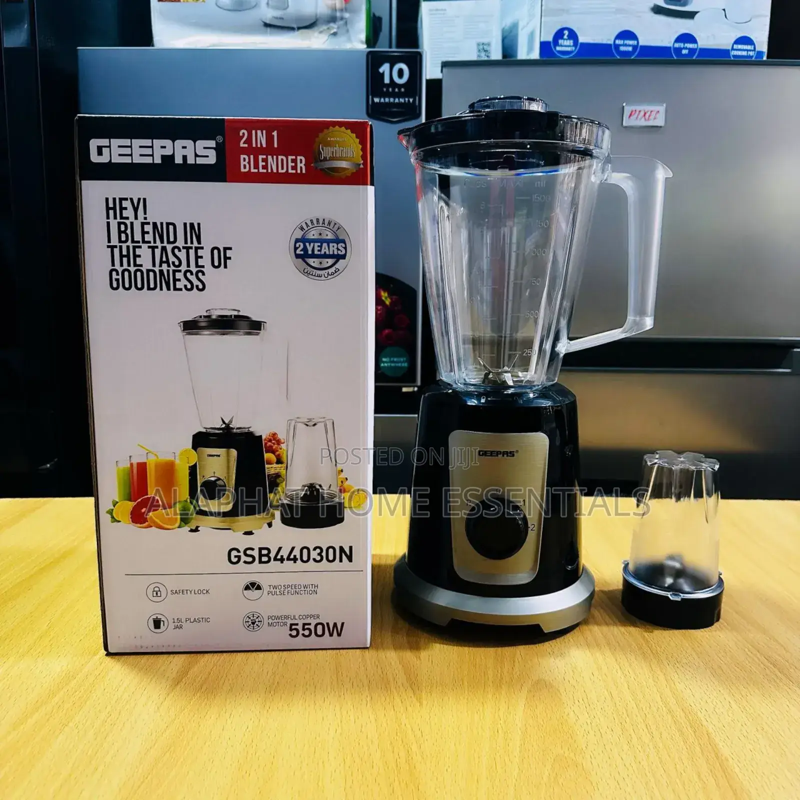 Geepas 2 In1 Blender GSB44030N