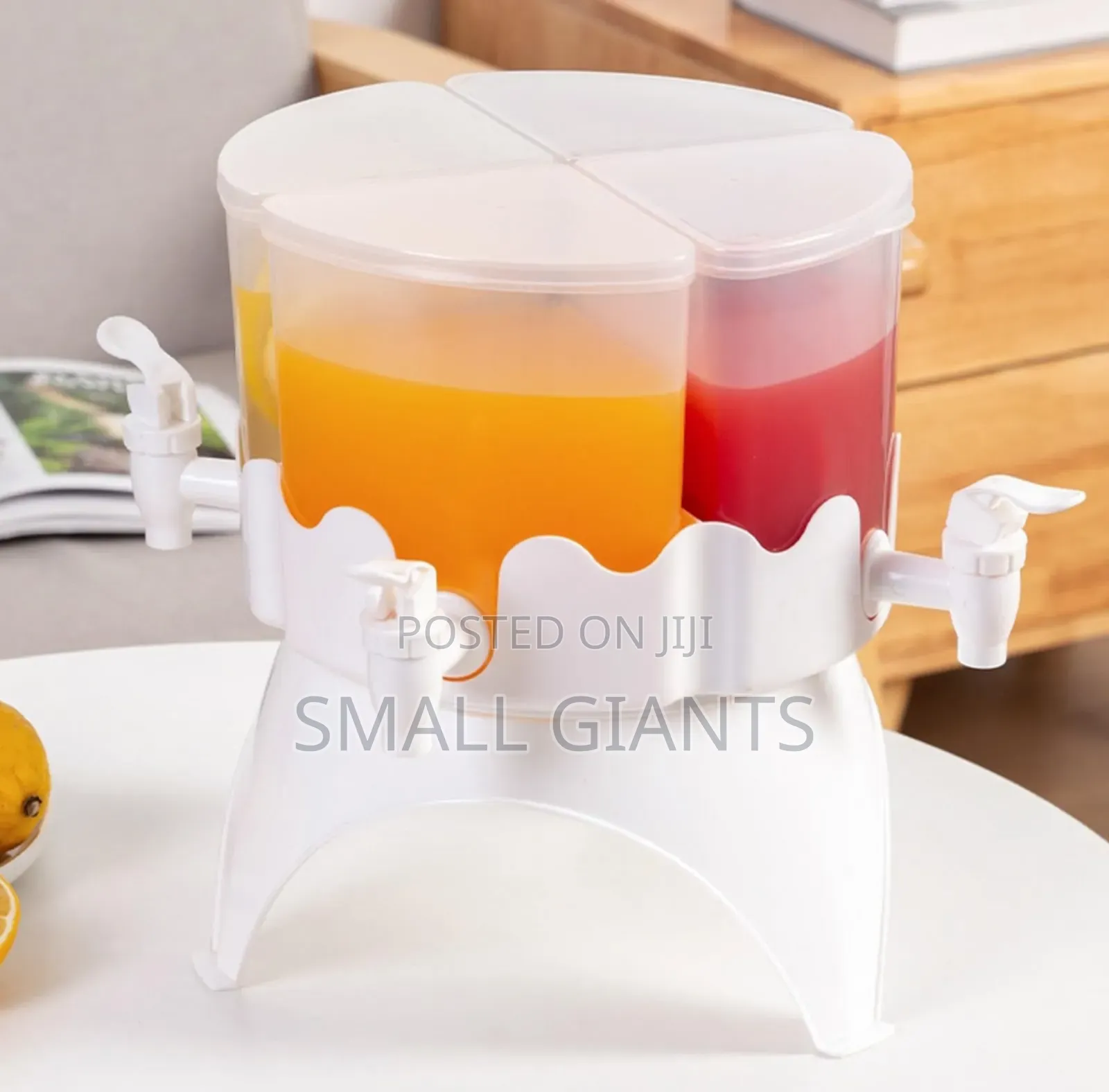 Rotatable 4- Grid Design Beverage Dispenser
