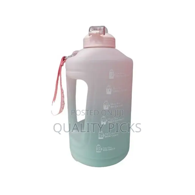 2.3L Time Marked Fitness Jug Outdoor Frosted Water Bottle