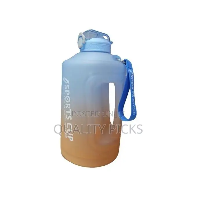 2.3L Time Marked Fitness Jug Outdoor Frosted Water Bottle