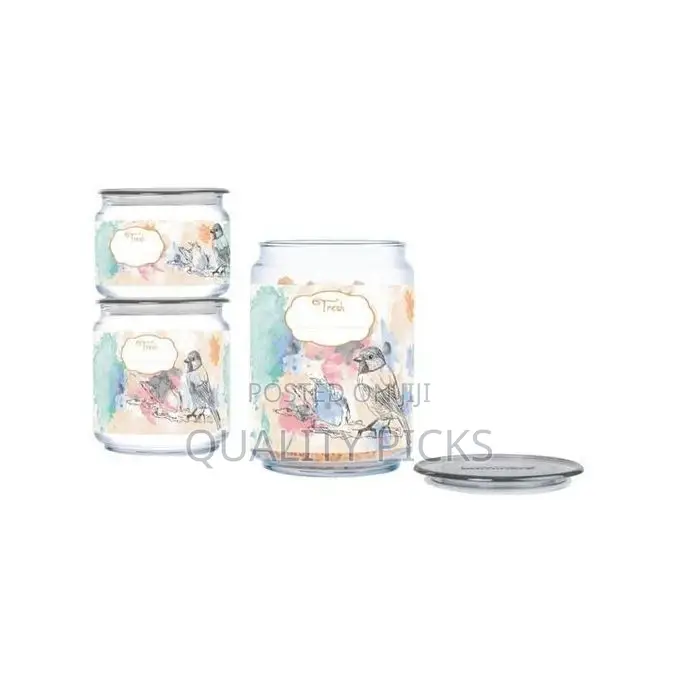 Luminarc 3 Piece Happy Bird Sugar Bowl Set