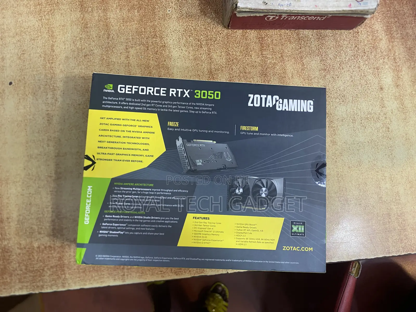 Geforce RTX 3050 Nvidia 8gb Ddr6 Zotac Gaming Graphics Card