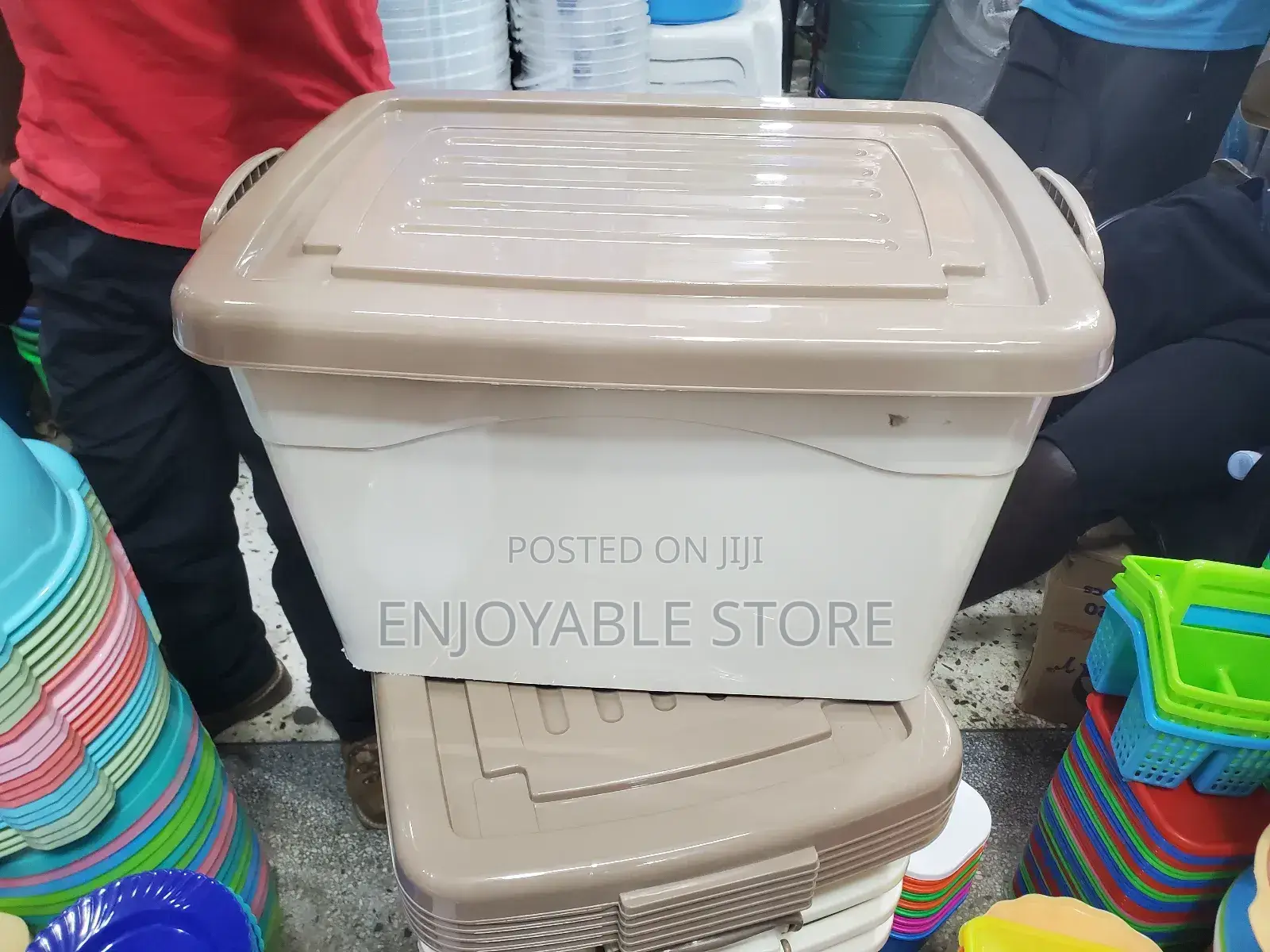 Cream Storage Boxes Storage Boxes