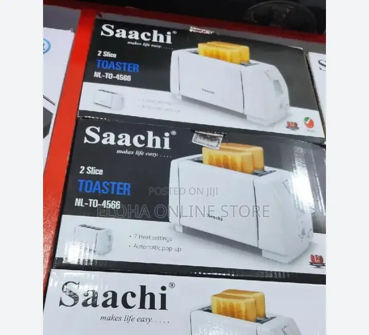 Saachi 2 Slices Electric Bread Toaster With Stop Function