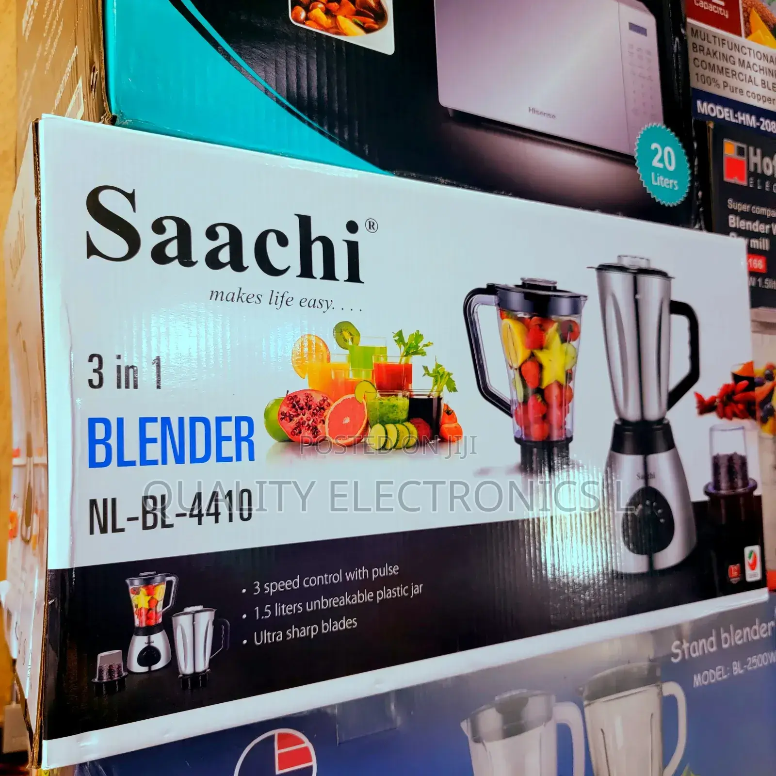 Saachi 3 in 1 Blender NL-BL-4410